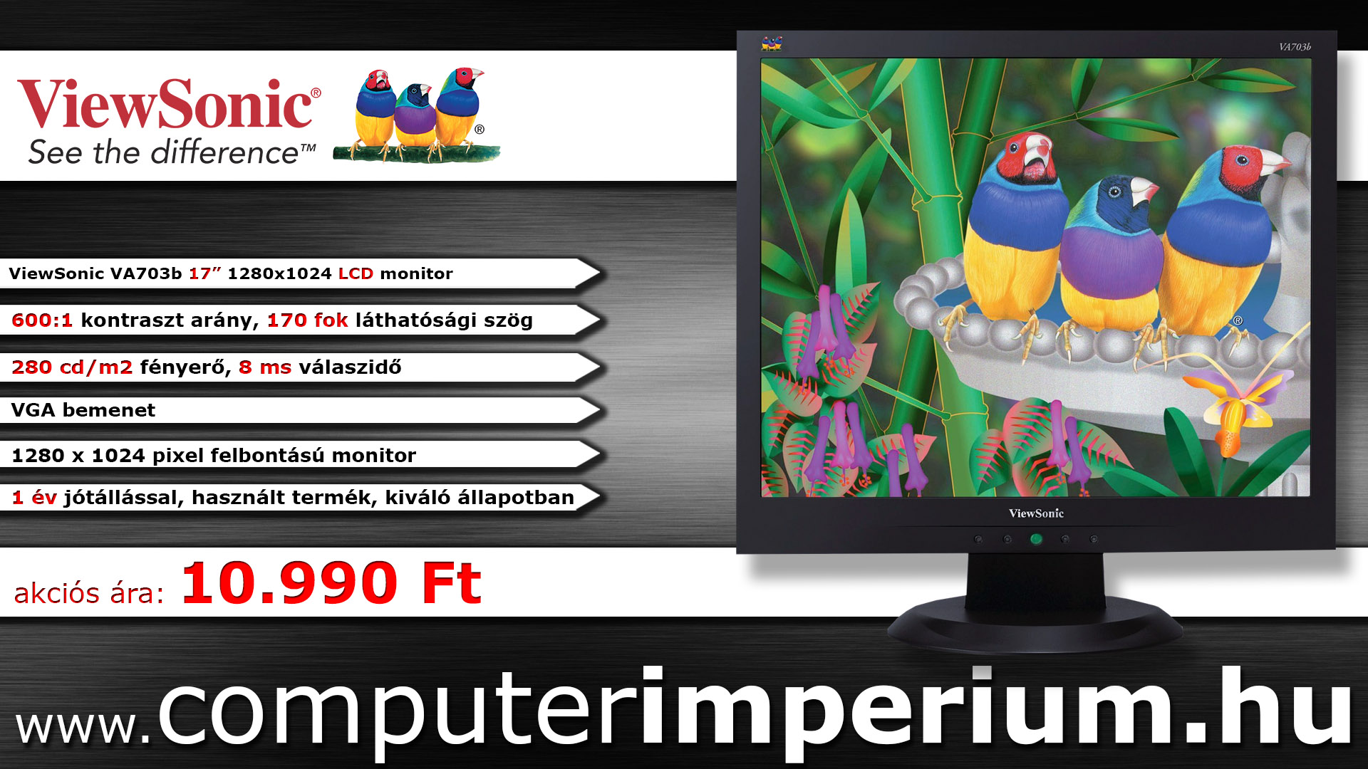 Használt LCD monitor
